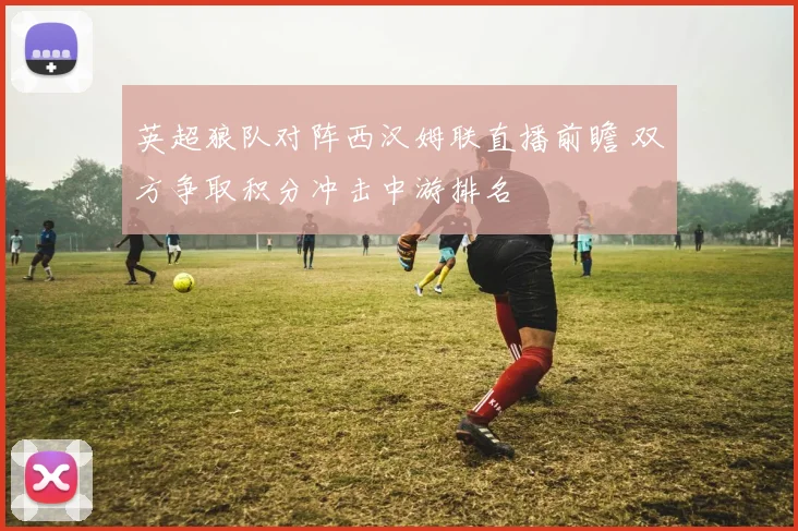 英超狼队对阵西汉姆联直播前瞻 双方争取积分冲击中游排名