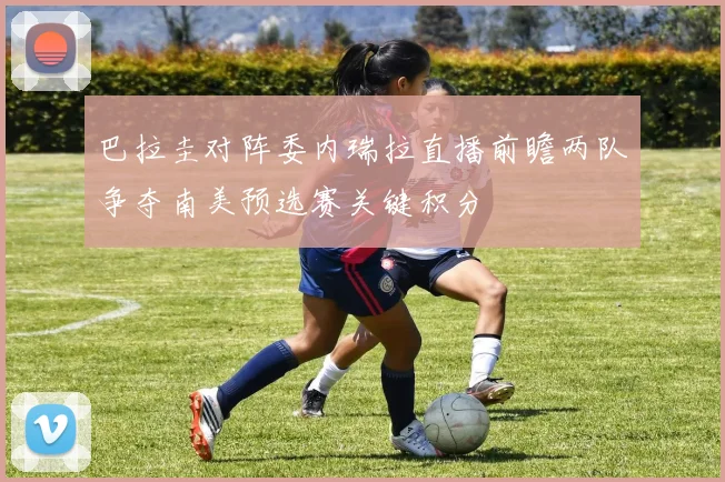 巴拉圭对阵委内瑞拉直播前瞻两队争夺南美预选赛关键积分