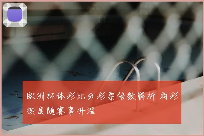 欧洲杯体彩比分彩票倍数解析 购彩热度随赛事升温